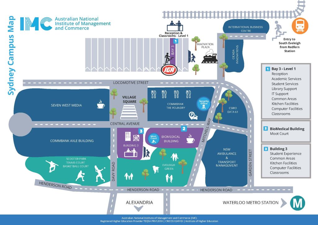 IMC, Sydney Campus Map 2025